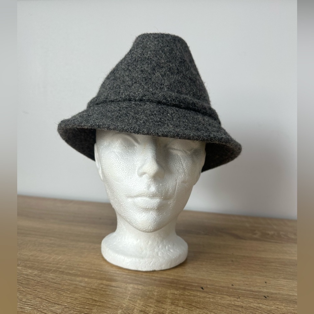 Vintage Biltmore Harris Tweed Fedora Hat in Grey Sz Medium